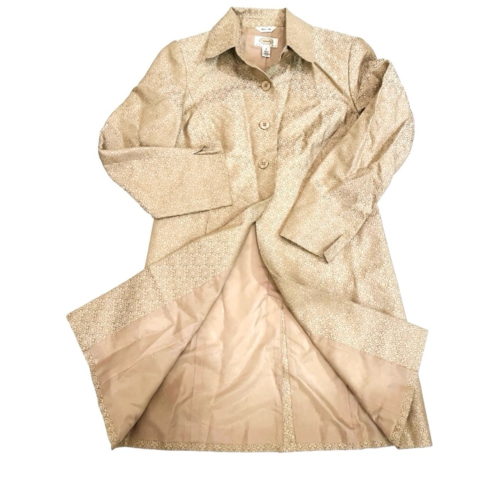 ❌SOLD❌ VINTAGE NWT Talbots 100% SILK Women's Damask Pattern Suit Size 4 Petite - Picture 4 of 11